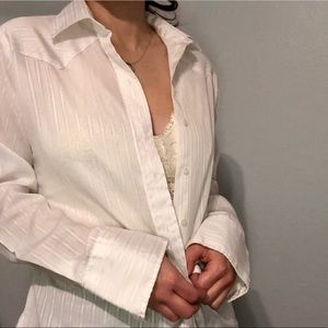 Vintage white button down